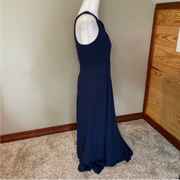 Show Me Your Mumu Jenn Maxi Dress in Rich Navy Crisp Large NWT - Picture 6 of 16